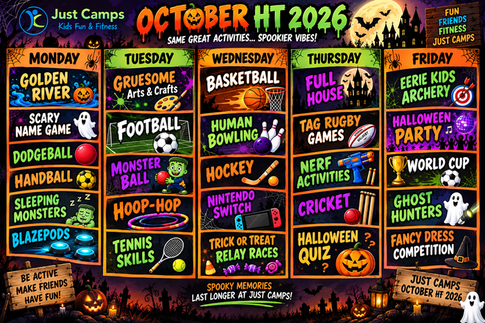 October Half Term Schedule 2026